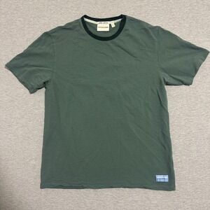 Scotch & Soda Green Waffle Knit Short Sleeve T-Shirt Crew Neck Mens Size Large